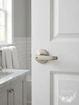 Kwikset 300DL 15 6AL Rc Delta Satin Nickel Privacy Bed/bath Door Lever. Fixed Price $24.30.