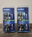 Of Schlage G2 Non-locking Hall And Closet Doorknobs. Fixed Price $30.00.