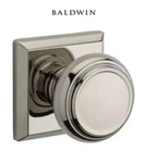 Baldwin Traditional Passage Door Knob Square Rose, PSTRATSR055 Polished Chrome. Fixed Price $72.84.