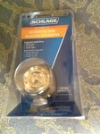 New Schlage Decorative Trim Georgian Knob Bright Brass F170VGEO605. Fixed Price $8.99.