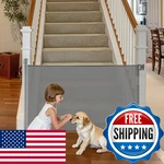 Vevor Retractable Baby Gate Extends To 57 Inch Wide 38.5 Tall Security. Fixed Price $59.87.