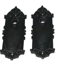 2 Nostalgic Warehouse Victorian Entry Back Plate Black. Fixed Price $15.70.