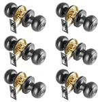 6 Pack Black Knobs Interior Keyless,door For Bathroom & Bedroom,ma.... Fixed Price $47.73.
