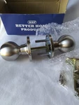 Better Home Products Ball Knob Passage Set Satin Nickel Door Box Damage. Fixed Price $19.83.