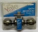 Vtg Yale Bath Bedroom Door Knob Locking Corinthian LW55-CH5284 US5 Antique Brass. Fixed Price $38.00.