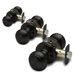 Copper Creek Matte Black Door Knobs Round Colonial Knob, Non-locking Passag.... Fixed Price $28.13.