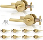 Modern Round Keyed Door Lever Handle Heavy Duty Zinc Alloy Interior Lock. Fixed Price $252.99.