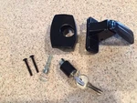 Inside Black Storm Screen Door Latch Handle With Lock CH701 Key. Fixed Price $11.99.