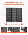 Rv Screen Door Protector, Adjusts From 22 31.5 Inch, Black. Fixed Price $44.72.