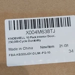 Knobwell Door Lever Handle Set Satin Nickel Interior Passage Locking 2-PACK. Fixed Price $59.80.