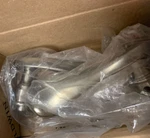 Baldwin Hardware Satin Nickel Estate Wave Lever Indoor Handle 5152056MR. Fixed Price $49.95.