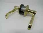 Standard Lever Handle Passage Door Knob Polished Brass. Fixed Price $16.00.