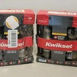 Kwikset Door Knob Lockset Smartkey Security Keyed One Side Round Brushed Nickel. Fixed Price $42.95.