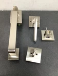 Emtek 4820HLOUS15RH Baden Keyed Entry Handleset W/ Helios Lever - Satin Nickel. Fixed Price $266.99.