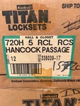 2X Kwikset Titan Hancock Passage Hall Closet Door Knob 720H 5 Rcl Rcs Ant Br. Fixed Price $20.00.