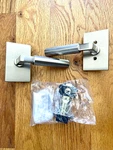 Emtek Select Passage Faceted Lever Handle L-square Stem Modern Rectangular Roset. Fixed Price $125.00.