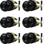 Probrico Black Door Knobs For Bedroom Bathroom, Interior Privacy,. Fixed Price $57.11.