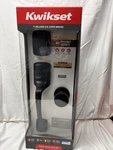 Kwikset Prague Front Door Handleset Deadbolt Matte Black 98180-026. Fixed Price $84.95.