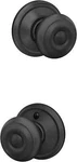 Schlage F10 622 Georgian Door Knob, Hall & Closet Passage Lock Matte Black. Fixed Price $16.99.