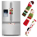 Christmas Fridge Handle Covers Set Of 3, Adorable Snowman Kitchen Appliance. Fixed Price $26.56.