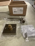 Baldwin Non-turning One-sided Dummy Door Lever, Square Rose, HDSQUCSR150. Fixed Price $18.38.