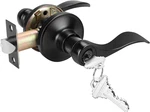 Matte Black Entry Lever, Stainless Steel Wave Style Entrance Handle Exterior Int. Fixed Price $34.99.