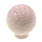 Vintage Amerock Ceramic White Crackle 1/4" Round Cabinet Knob BP727A-CR. Fixed Price $6.08.
