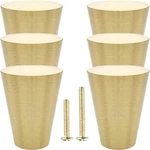 6PCS Brass Cabinet Knobs Solid Pure Copper Cone Pull Handles For Kitchen. Fixed Price $24.51.