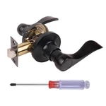 Matte Black Passage Door Handles, Wave Style Levers With Screwdriver, Ke.... Fixed Price $25.96.