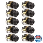 Orger 10 Pack Oil Rubber Bronze Privacy Door Knobs Interior Classic Round Shape. Fixed Price $119.87.