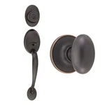 Design House Coventry Oil-rubbed Bronze Door Handleset Egg Knob Deadbolt. Fixed Price $170.40.