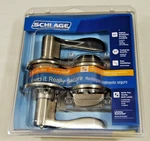 Schlage Accent Lever Keyed Entry Door Lock Deadbolt Combo Pk Satin Nickel FB50N. Fixed Price $50.00.