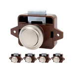 Push Button Latch Cupboard Rv Camper Motor Home Caravan Nickel Brown 5 Pcs. Fixed Price $30.06.