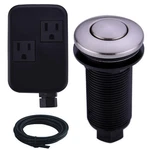 Sinktop Air Switch Kit With Brushed Nickel Long Button(brass Cover) For Garba.... Fixed Price $47.69.
