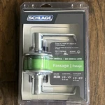 Schlage Passage Door Handle Elan Lever Satin Chrome Latch Commercial. Fixed Price $27.99.