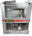 Defiant Olympic Stainless Steel Keyed Entry Door Lever Lock KW1 Keyway. Fixed Price $21.00.
