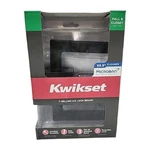 Kwikset 154HFL Sqt 11P Cp Square Chrome Black Finish Hall & Closet - New. Fixed Price $27.50.