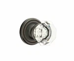 Emtek Oil Rubbed Bronze Old Town Crystal Privacy Lock Set Door Knob Handle. Fixed Price $214.99.