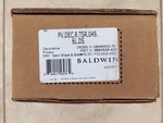 Baldwin Reserve Privacy Decorative W/ Square Rose, Satin Brass & Black Finish. Fixed Price $59.99.