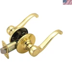 Elegant Scroll Passage Door Lever Polished Brass - Versatile & Durable 6.38IN. Fixed Price $41.91.