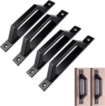 4 Pcs Carbon Steel Sliding Barn Door Handle Wood Gate Pull 19.6CM. Fixed Price $35.90.