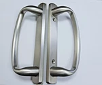 Rockwell Security Sliding Door Handle 3 15/16" Ctc Spacing Satin Nickel. Fixed Price $27.95.