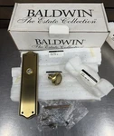 Baldwin 6554-060-FD Barclay Full Dummy Knob Set Satin Brass & Brown New. Fixed Price $199.99.