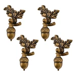 Morobor Acorn Drawer Knobs With Leaf Pedestal, 4PCS Antique Zinc Alloy .... Fixed Price $27.86.