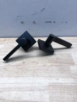 Miseno MLK3022BK Lorton Flat Bar Privacy Door Lever Set - Matte Black. Fixed Price $30.00.