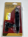 Ace Black Push Button Keyed Latch Lock 5437538. Fixed Price $14.50.
