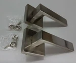 2 Pack Probrico Satin Nickel Square Interior Door Lever Handle Dummy W/hardware. Fixed Price $28.77.