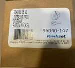 Kwikset 604DNL Nickel Dorian Lever Interior Pack 96040-147 Handlesets. Fixed Price $18.99.