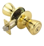 Design House Tulip Keyed Brass Entry Door Knob In Polished 728295. Fixed Price $14.44.