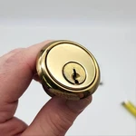 Schlage Rim Lock Cylinder 3-3/8" Length Polished Brass 20-022 Keyway Nos. Fixed Price $26.69.